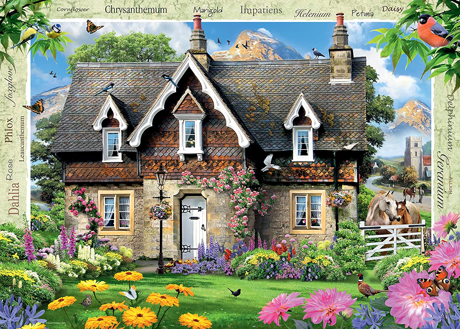 Clementoni - Puzzle adulte, 1000 pièces - The old cottage