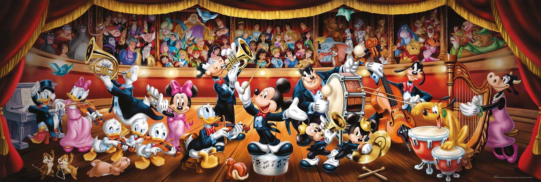 Puzzle 1000 pièces Panorama - Disney Princess Clementoni : King