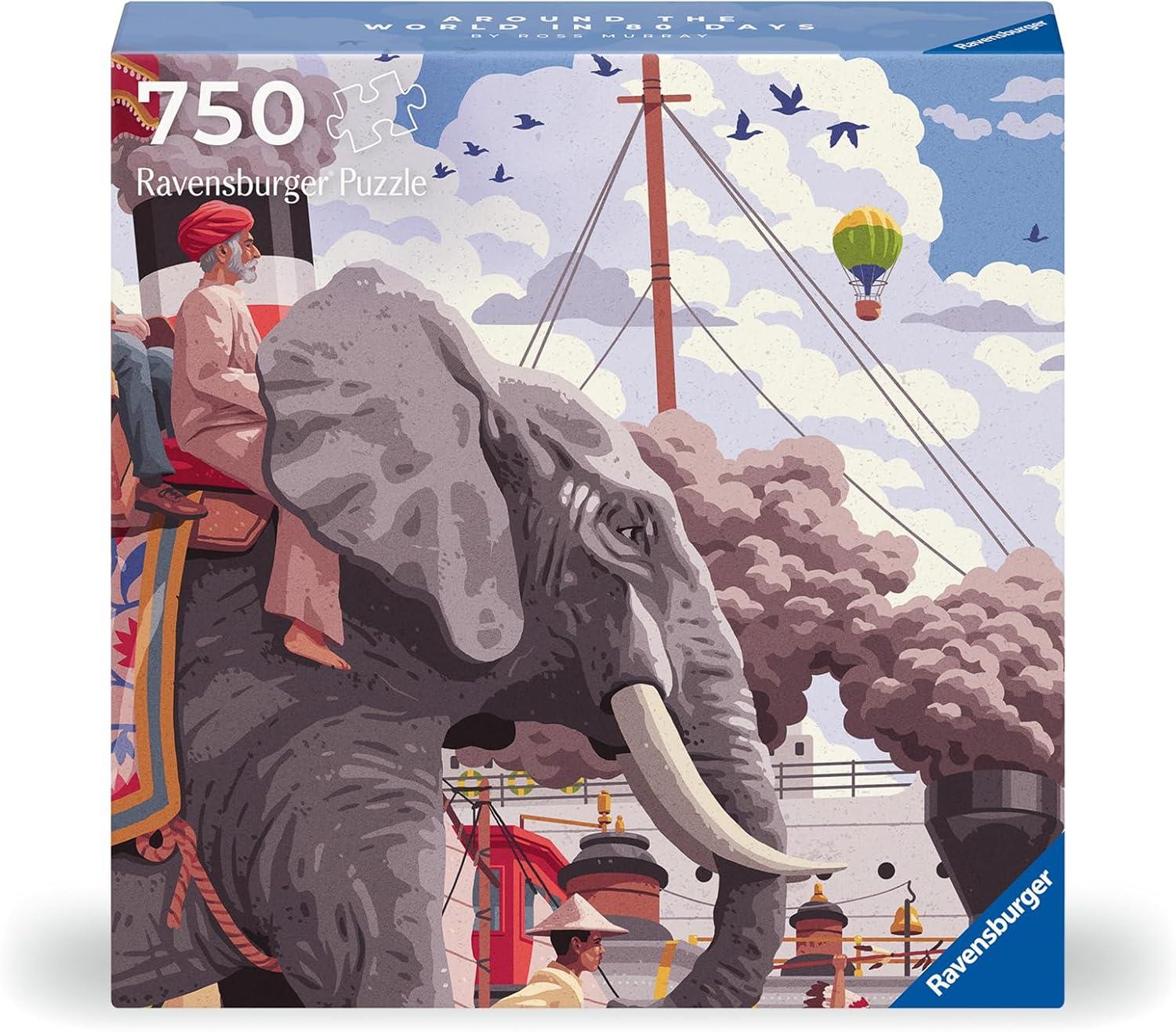 Ravensburger Around the World in 80 Days, Art & Soul Jigsaw Puzzle (750 Pieces)