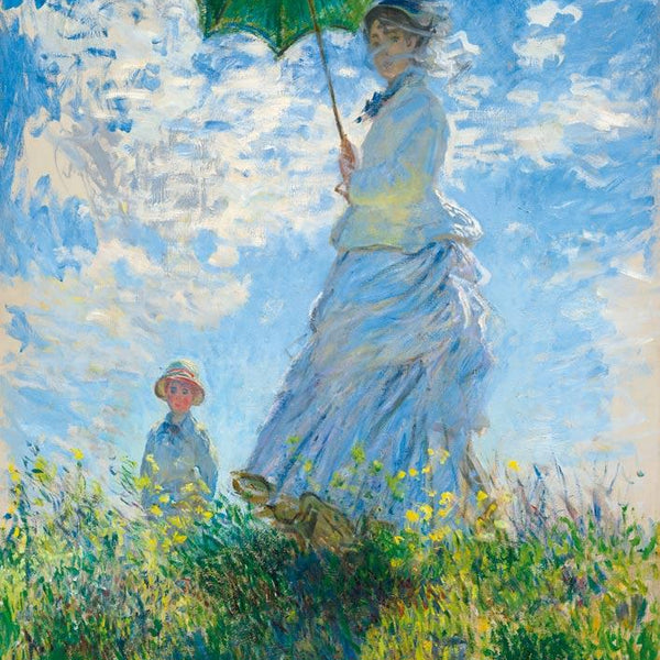 Bluebird Art Monet Woman with a Parasol - Madame Monet and Her Son Jigsaw Puzzle (1000 Pieces)