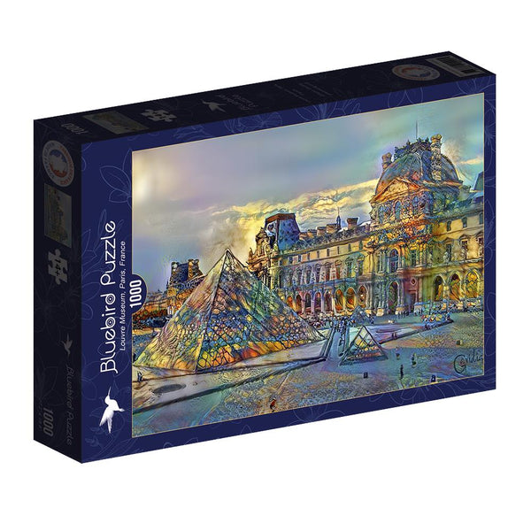 Bluebird Louvre Museum, Paris, France Jigsaw Puzzle (1000 Pieces)