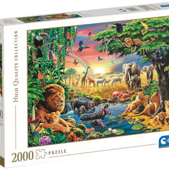 Clementoni The African Gathering Jigsaw Puzzle (2000 Pieces)