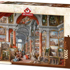 Art Puzzle Picture Gallery with Views of Modern Rome Jigsaw Puzzle (2000 Pieces)