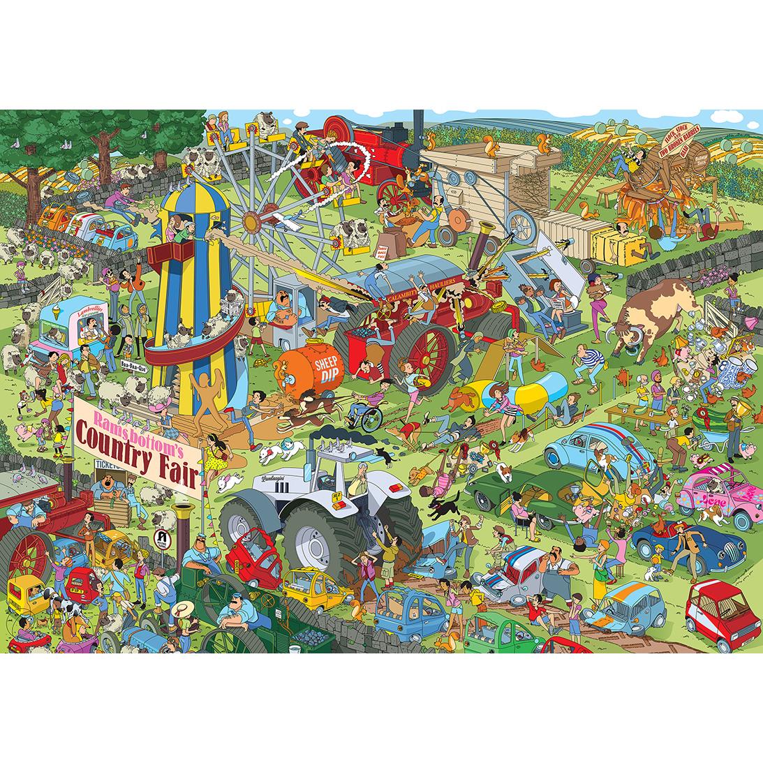 Gibsons Country Show Chaos, Jokesaws Jigsaw Puzzle (1000 Pieces) – PDK