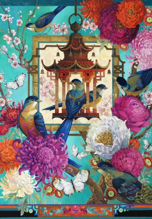 Bluebird The Asiatic Garden Jigsaw Puzzle (1000 Pieces)