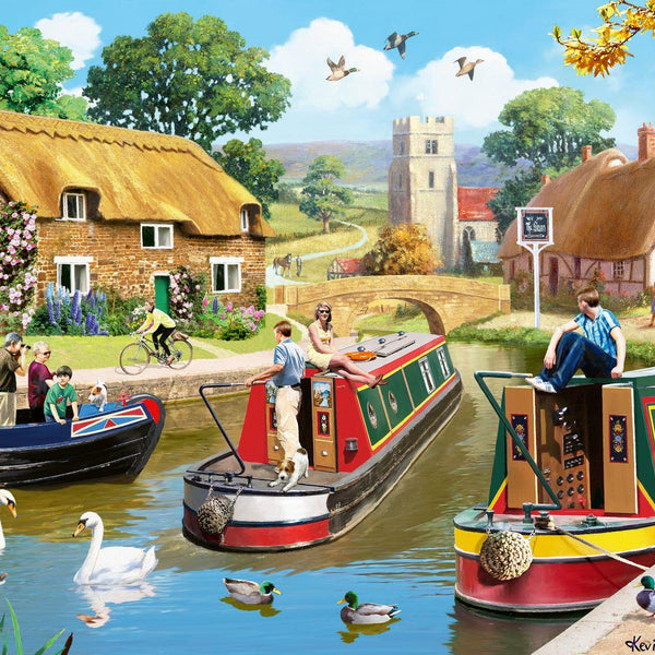 Ravensburger A Busy Day on the Canal Jigsaw Puzzle (1000 Pieces)