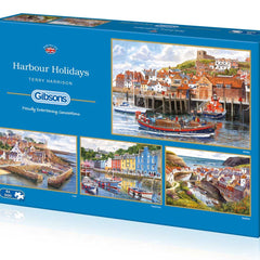 Gibsons Harbour Holidays Jigsaw Puzzles (4 x 500 Pieces)