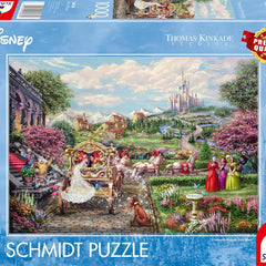 Schmidt Kinkade Disney Cinderella Happily Ever After Jigsaw Puzzle (1000 Pieces)