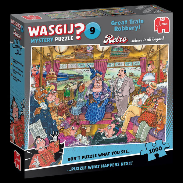 Wasgij Retro Mystery 9 Great Train Robbery! Jigsaw Puzzle (1000 Pieces)