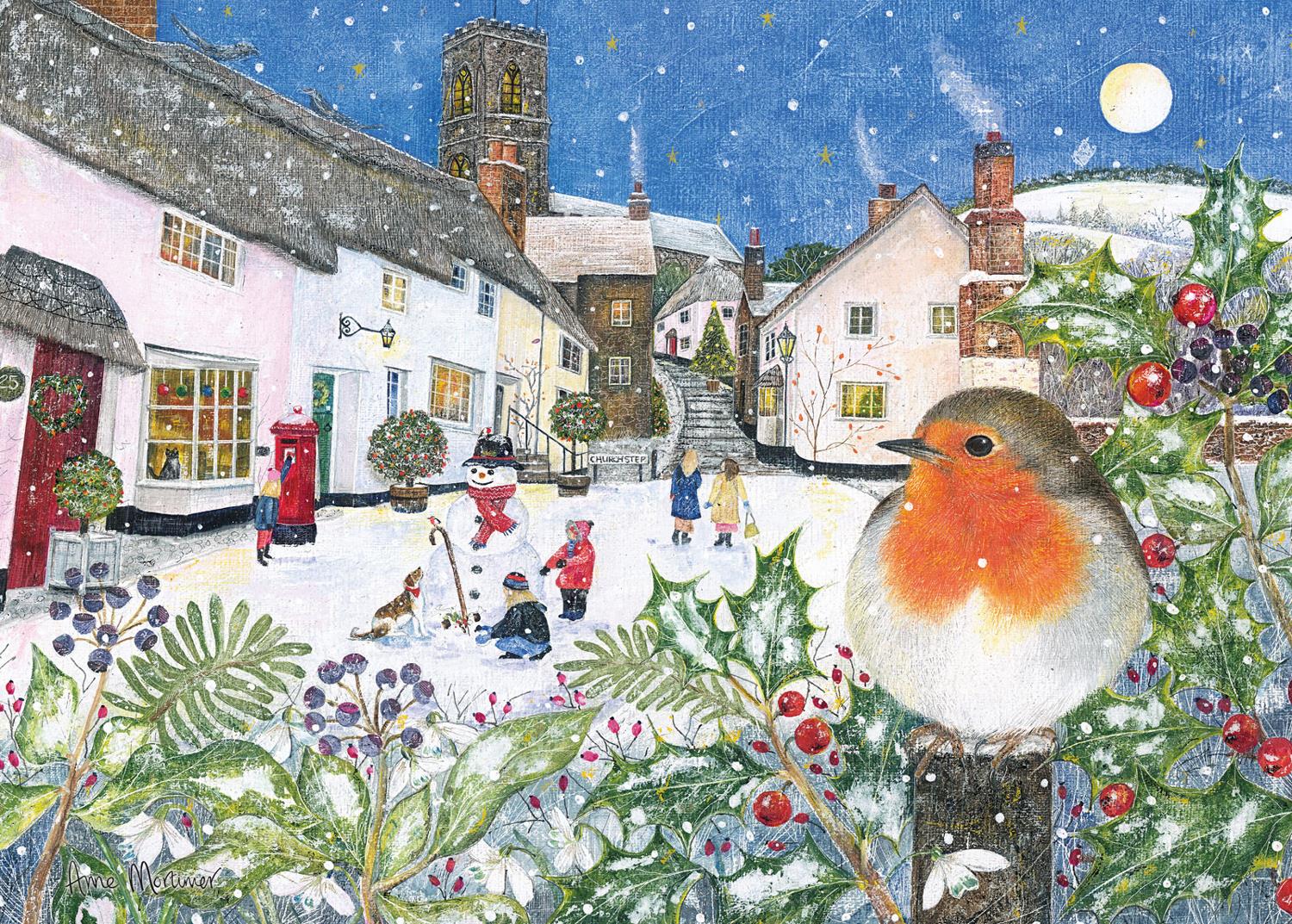 Otter House Village Robin Jigsaw Puzzle (1000 Pieces)