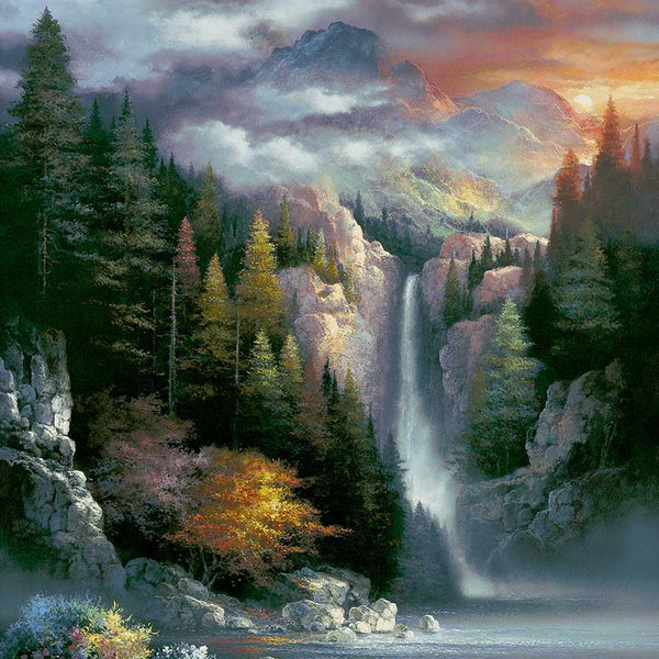 Sunsout Misty Falls, James Lee Jigsaw Puzzle (1000 Pieces)