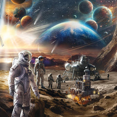 Schmidt Michele Farella: Infinite Worlds Space Mission Jigsaw Puzzle (1000 Pieces)