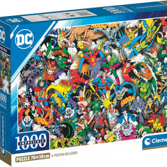 Clementoni DC Justice League Impossible Jigsaw Puzzle (1000 Pieces)