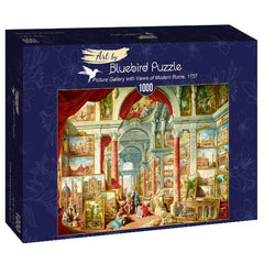 Bluebird Art Panini - Picture Gallery with Views of Modern Rome Jigsaw Puzzle (1000 Pieces)