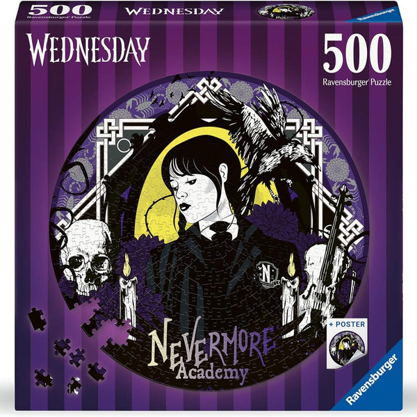 Ravensburger Wednesday, Nevermore Academy Jigsaw Puzzle (500 Pieces)