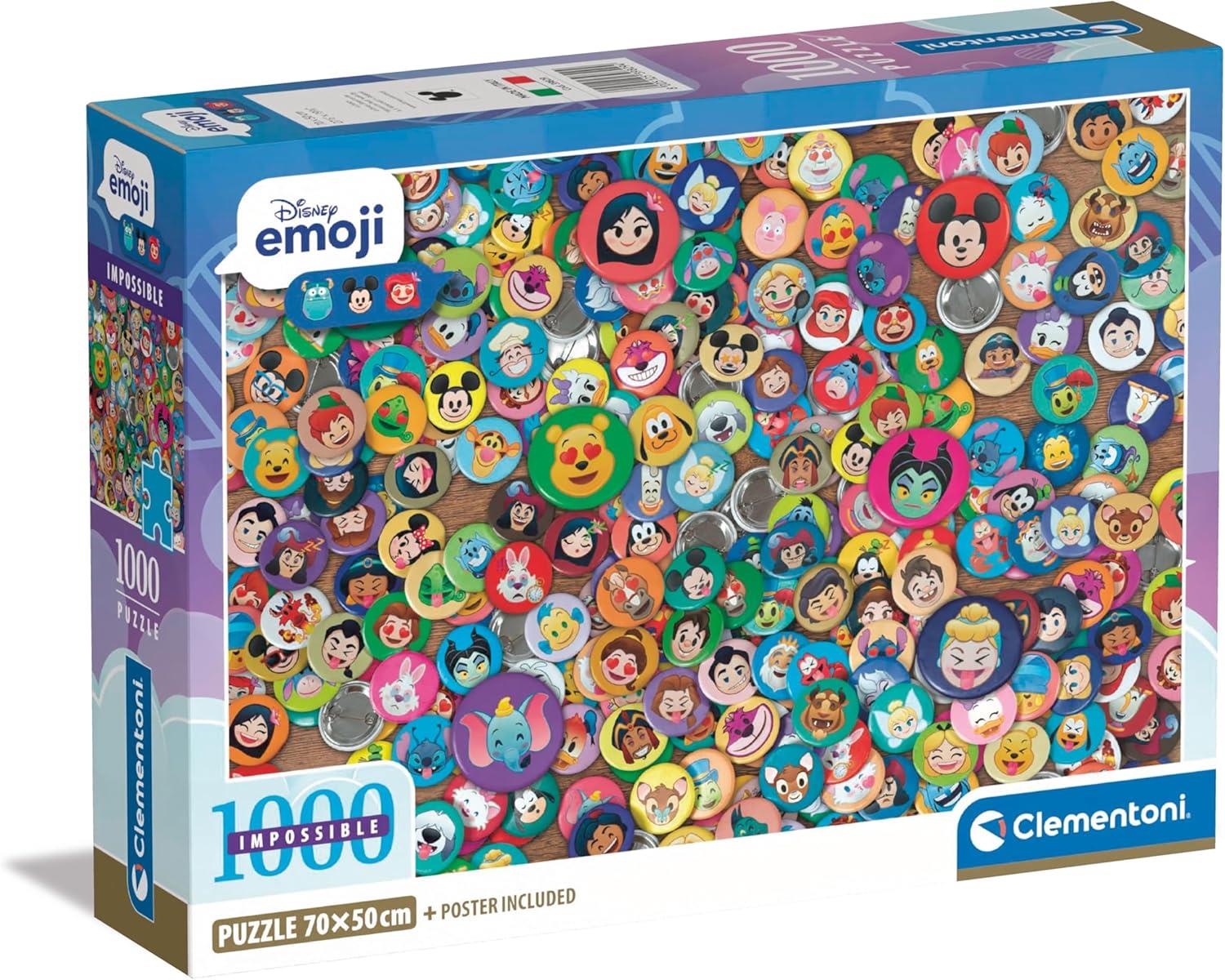 Clementoni Disney Emoji Impossible Jigsaw Puzzle (1000 Pieces)