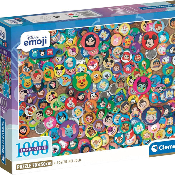 Clementoni Disney Emoji Impossible Jigsaw Puzzle (1000 Pieces)