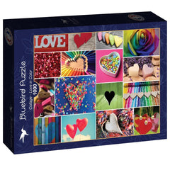 Bluebird Collage Love in Color Jigsaw Puzzle (1000 Pieces)