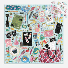 Galison Purrfect Accessories Foil Jigsaw Puzzle (500 Pieces)