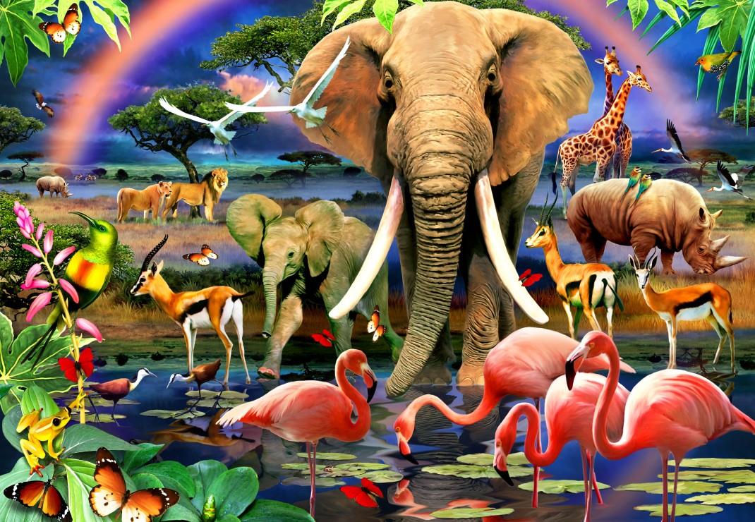 Bluebird African Savannah Jigsaw Puzzle (1000 Pieces)