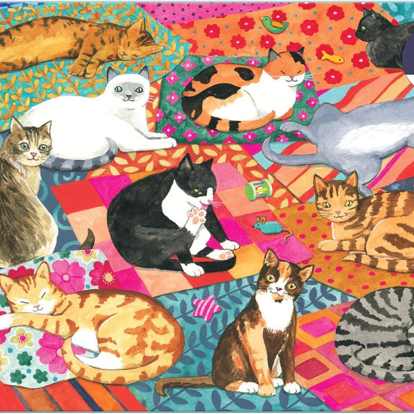 Galison Lounging Cats Jigsaw Puzzle (1000 Pieces)