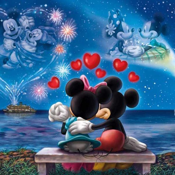 Clementoni Disney Mickey & Minnie Mouse Panorama Jigsaw Puzzle (1000 Pieces) DAMAGED BOX