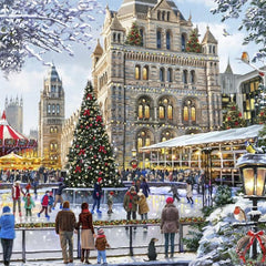 Bluebird Skating Outside Natural History Museum Jigsaw Puzzle (1000 Pieces)