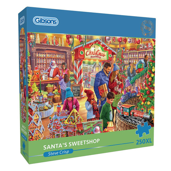 Gibsons Santa's Sweetshop Jigsaw Puzzle (250 XL Extra Large Pieces)