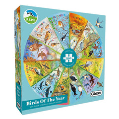 Gibsons Birds of the Year RSPB Circular Jigsaw Puzzle (500 Pieces)