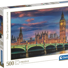 Clementoni  London Parliament High Quality Jigsaw Puzzle (500 Pieces)