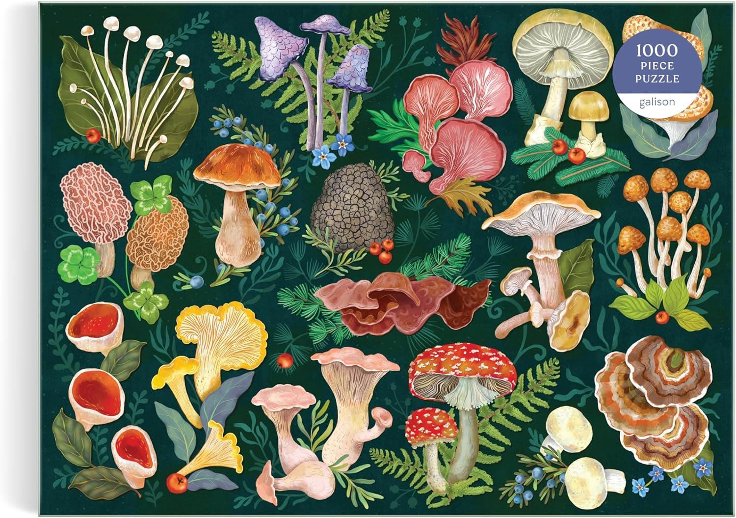 Galison World of Mushrooms Jigsaw Puzzle (1000 Pieces)