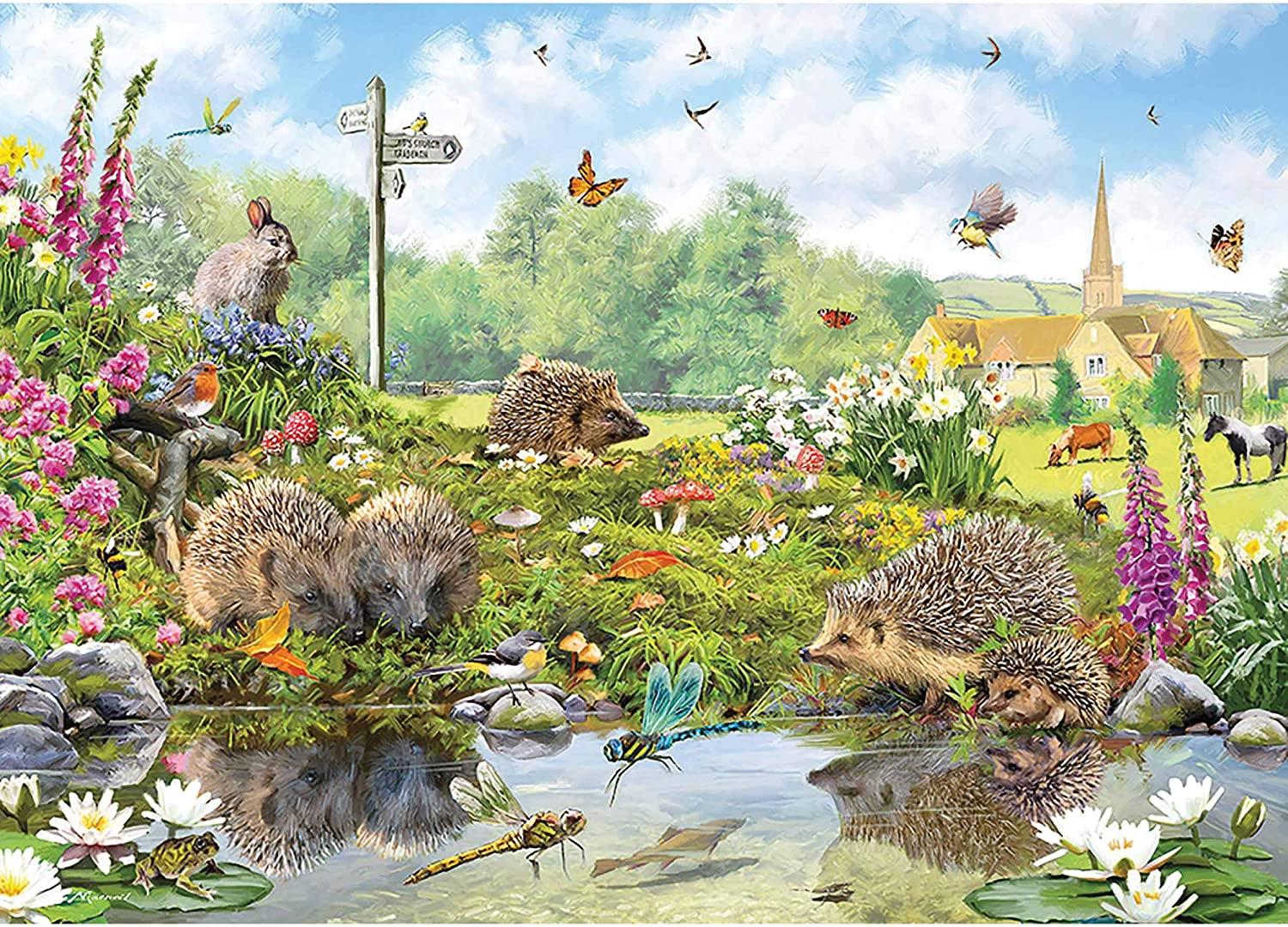 Otter House Riverside Wildlife Jigsaw Puzzle (1000 Pieces) DAMAGED BOX