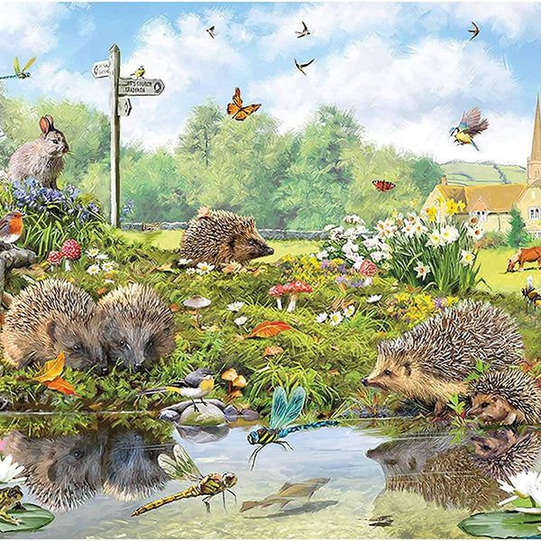 Otter House Riverside Wildlife Jigsaw Puzzle (1000 Pieces) DAMAGED BOX