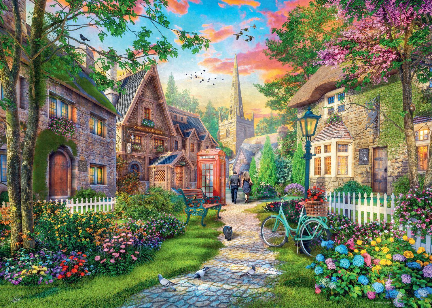 Ravensburger Down the Lane No.4 Church Lane Jigsaw Puzzle (1000 Pieces)