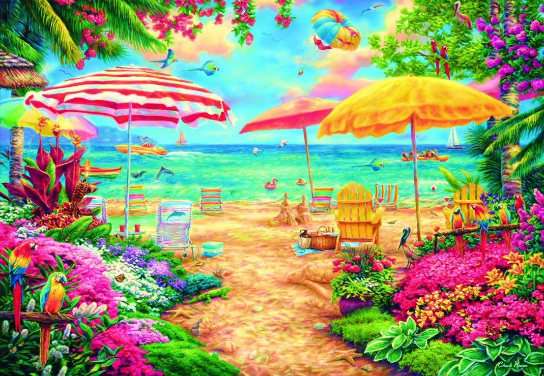 Bluebird A Perfect Day at the Beach Jigsaw Puzzle (1000 Pieces)