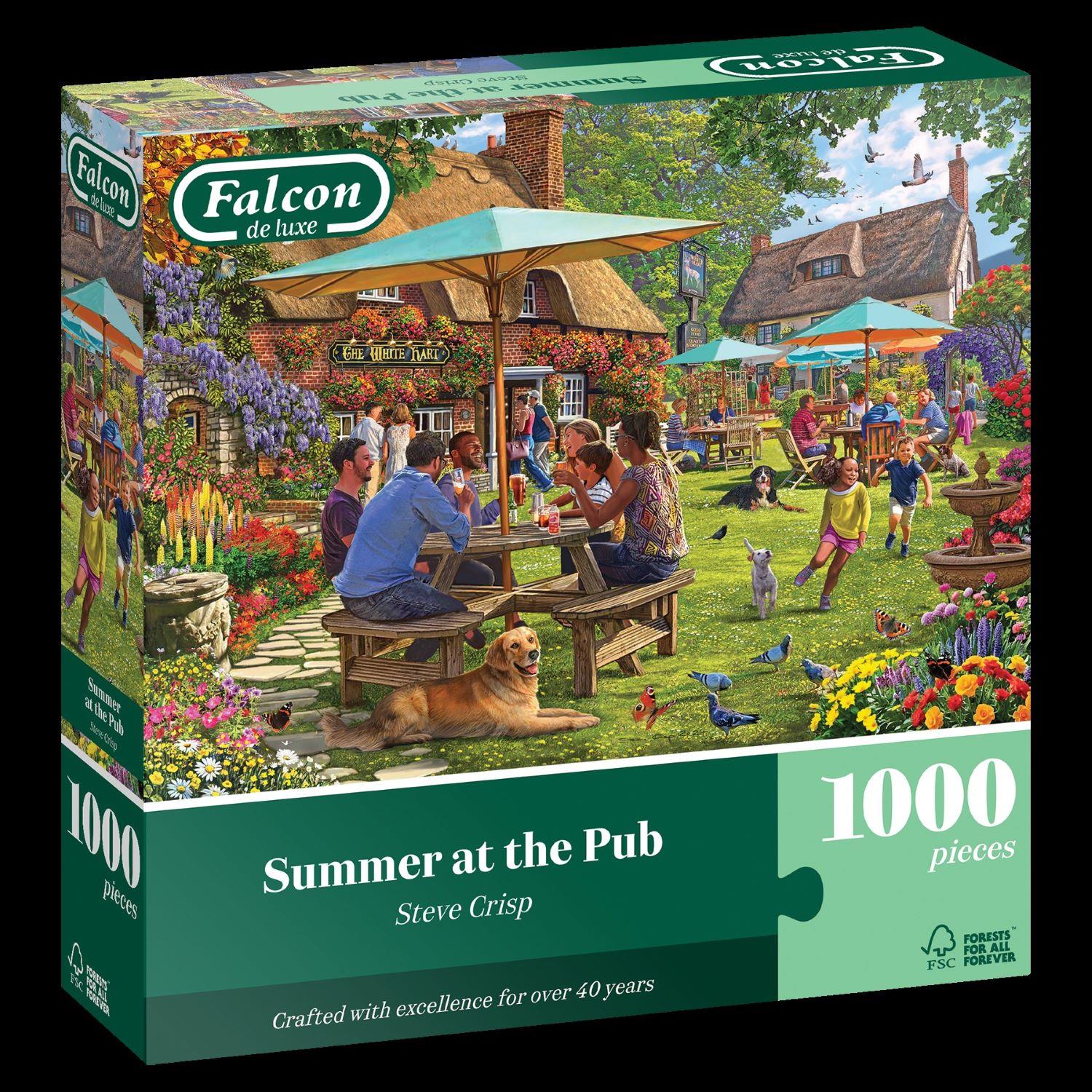 Falcon Deluxe Summer at the Pub Jigsaw Puzzle (1000 Pieces)