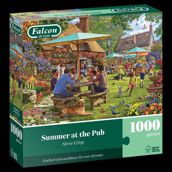 Falcon Deluxe Summer at the Pub Jigsaw Puzzle (1000 Pieces)