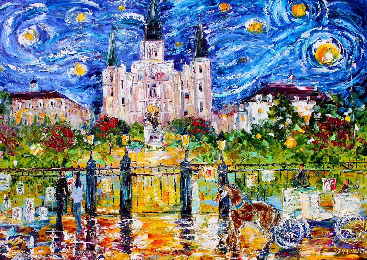 Enjoy Jackson Square, New Orleans Jigsaw Puzzle (1000 Pieces)