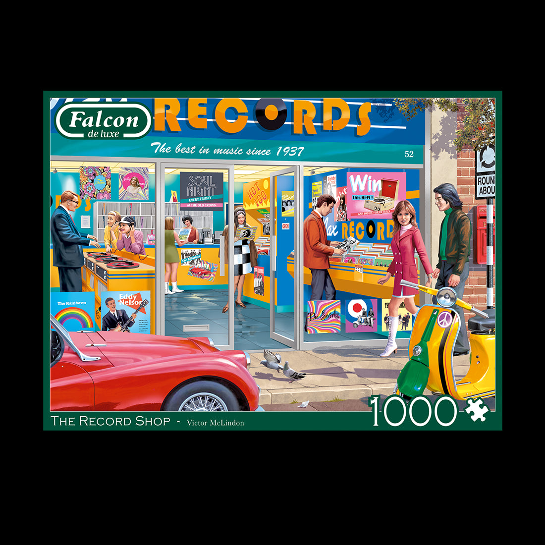 Falcon Deluxe The Record Shop Jigsaw Puzzle (1000 Pieces) – PDK