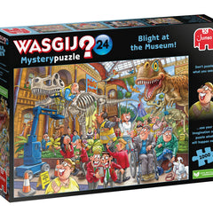 Wasgij Mystery 24 Blight at the Museum! Jigsaw Puzzle (1000 Pieces)  DAMAGED BOX