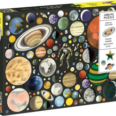 Galison Zero Gravity Jigsaw Puzzle With Shaped Pieces (1000 Pieces)