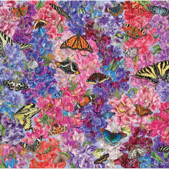 Galison Troy Litten Butterflies In the Sweet Peas Jigsaw Puzzle (1000 Pieces)