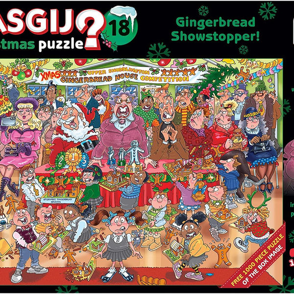 Wasgij Christmas 18 Gingerbread Showstopper Jigsaw Puzzle (2 x 1000 Pieces)