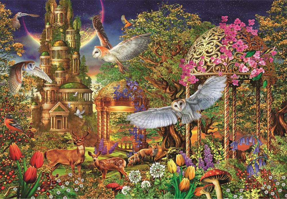 Clementoni Woodland Fantasy Garden Jigsaw Puzzle (1500 Pieces)