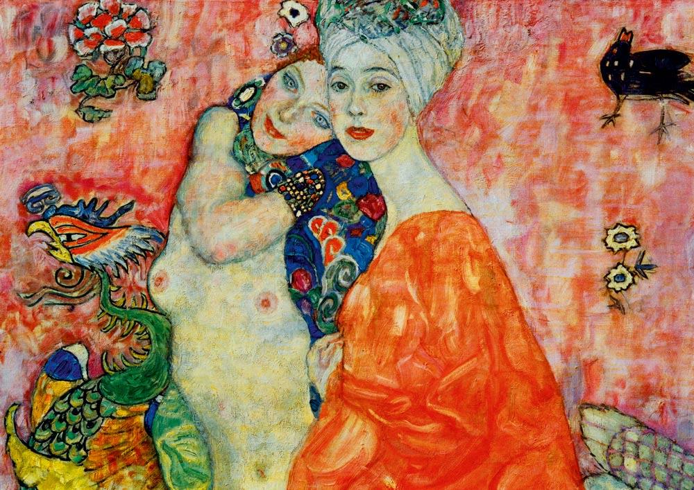 Bluebird Art Klimt - The Women Friends, 1917 Jigsaw Puzzle (1000 Pieces)