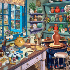 Ravensburger Pottery Studio Sanctuary Jigsaw Puzzle (500 XL Extra Large Pieces)