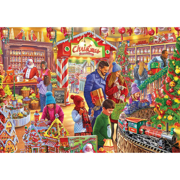 Gibsons Santa's Sweetshop Jigsaw Puzzle (1000 Pieces)