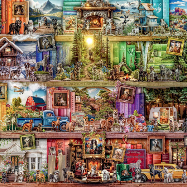 Ravensburger Library of Dogs Jigsaw Puzzle (1000 Pieces)