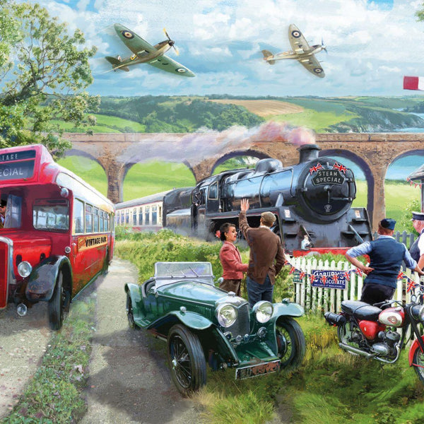 Otter House Vintage Transport Jigsaw Puzzle (1000 Pieces)