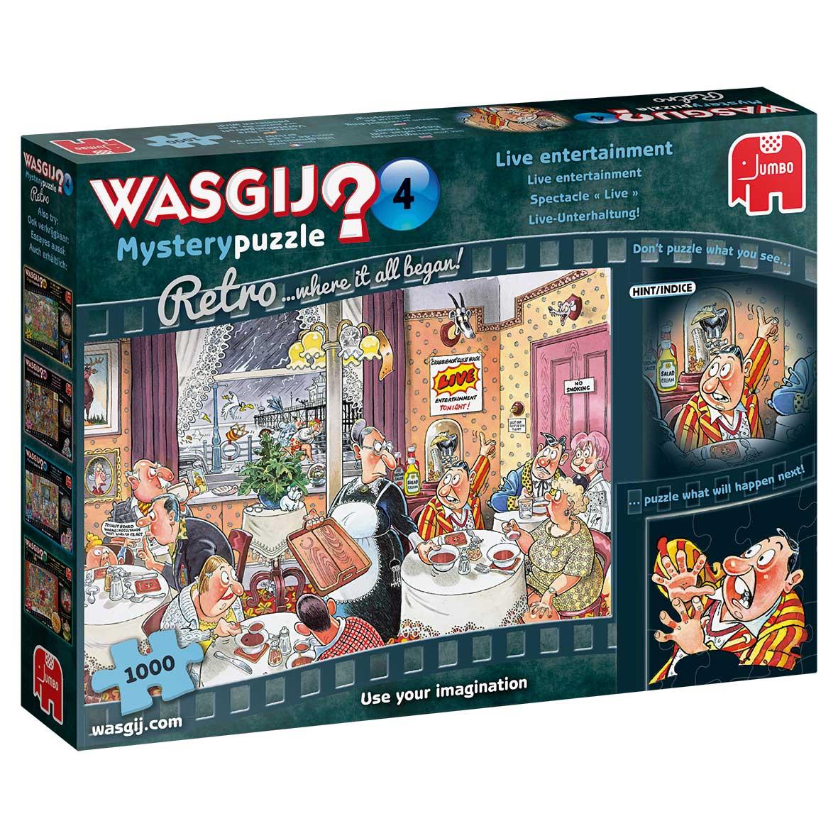 Wasgij Retro Mystery 4 Live Entertainment! Jigsaw Puzzle (1000 pieces)